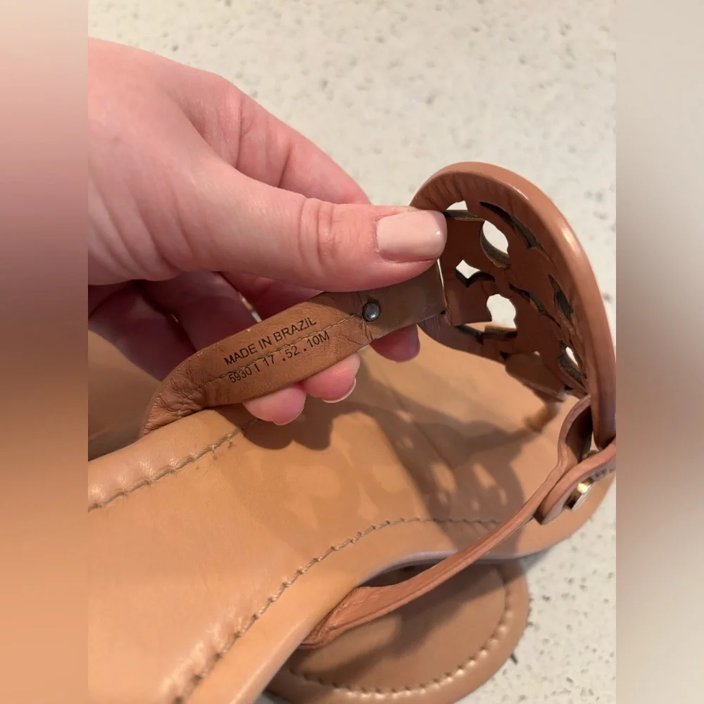 Tory Burch Miller Sandals Color Makeup, Sz 10